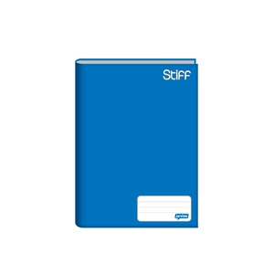 CADERNO BROCH. C/D 1/4  48FLS AZUL STIFF 140X202MM