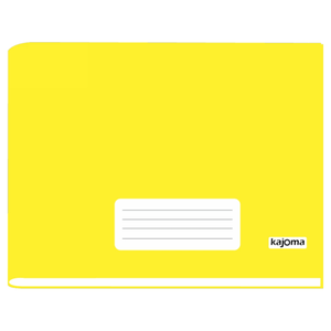 CADERNO BROCH. C/D 1/4  HORIZ. 96FLS AMARELO R.345