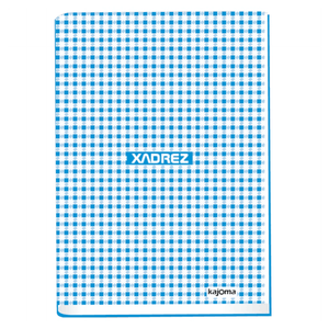 CADERNO BROCH. C/D 1/4  96FLS XADREZ R.6123 AZUL