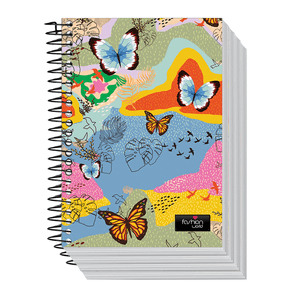 CADERNO UNIV. C/D  1X1 F FASHION WORLD 80FLS