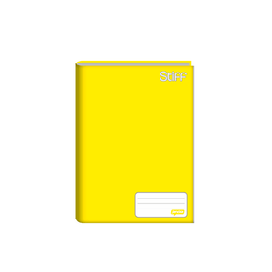 CADERNO BROCH. C/D UNIV. 48FLS STIFF AMARELO