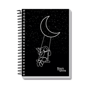 CADERNO UNIV. C/D 15X1 F BLACK WHIT 300F R.2265