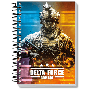 CADERNO UNIV. C/D 1X1 M DELTA FORCE 80FLS