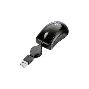 MOUSE OPTICO USB 800DPI MINI RETRATIL PRETO R.MO205