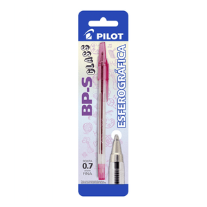 CANETA PILOT BP-S GLASS VERMELHA 0.7 BLISTER