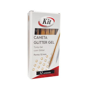 CANETA GEL WIN GLITTER OURO R.WGP-12