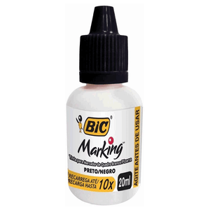 TINTA P/MARCADOR QUADRO BRANCO 20ML PRETO R.902622