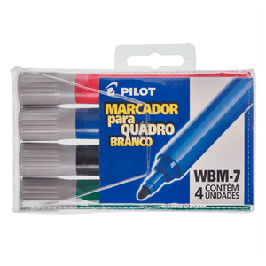 MARCADOR P/QUADRO BRANCO WBM-7  C/4