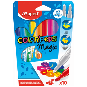 CANETA HIDROCOR 10 CORES COLOR PEPS MAGIC R.844612