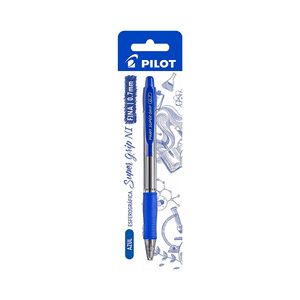 CANETA PILOT BPGP-SUPER GRIP-10R 0.7 BLISTER AZUL