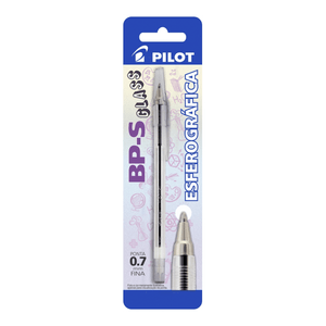 CANETA PILOT BP-S GLASS PRETA 0.7 BLISTER