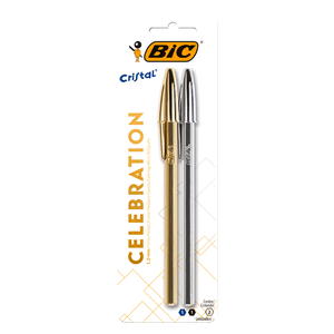 CANETA BIC CRISTAL CELEBRATION BLISTER C/2 R.929806