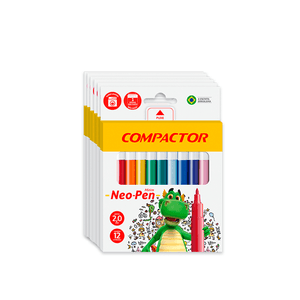 CANETA HIDROCOR NEOPEN MIRIM 12 CORES R.7700 CARTAO