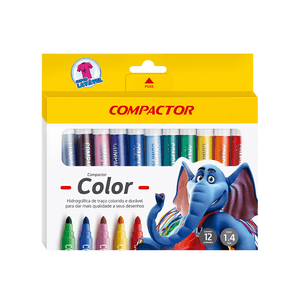 CANETA COMPACTOR COLOR 12 CORES LAVAVEL BIG R.81000