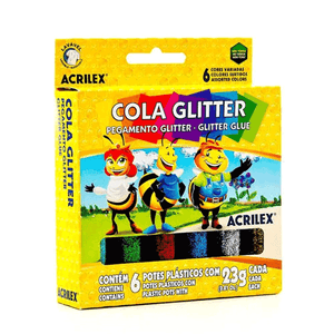 COLA C/BRILHO 23G 6 CORES 02923 SORTIDO