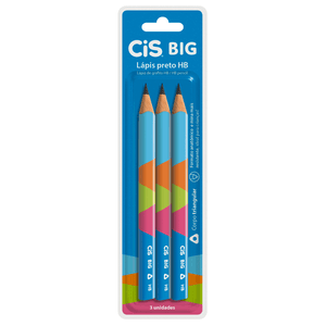 LAPIS GRAFITE HB JUMBO TRIANGULAR C/ 3 UN