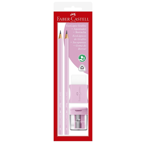 KIT ESCOLAR C/4 PASTEL ROSA SM/1205PASTELAPR