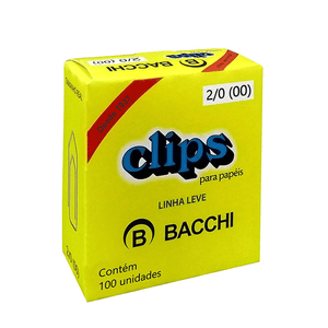 CLIPS GALVANIZADO N.00 2/0 LINHA LEVE R.009067