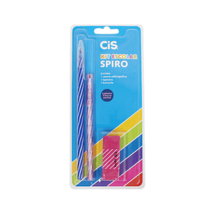 KIT ESCOLAR SPIRO C/3 PECAS ROSA R.46.3729