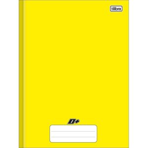 Caderno Brochura Tilibra D+ Capa Dura Universitário 96 Folhas Amarelo