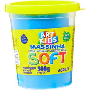 Massa de Modelar Acrilex Soft 500g 07350 Azul