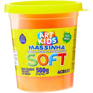 Massa de Modelar Acrilex Soft 500g 07350 Laranja