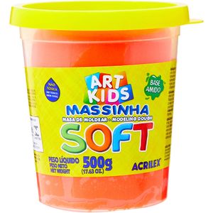 Massa de Modelar Acrilex Soft 500g 07350 Vermelho