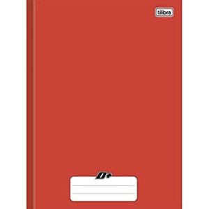 Caderno Brochura Tilibra D+ Capa Dura Universitário 96 Folhas Vermelho