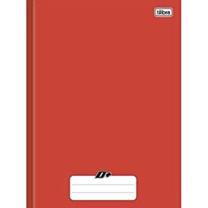 Caderno Brochura Tilibra D+ Capa Dura Universitário 96 Folhas Vermelho