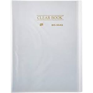 Pasta Catálogo Yes Clear Book A4 com 30 Sacos Transparente Cristal