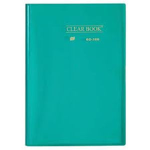 Pasta Catálogo Yes Clear Book A4 com 30 Sacos Transparente Verde