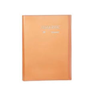 Pasta Catálogo Yes Clear Book A4 com 30 Sacos Transparente Laranja