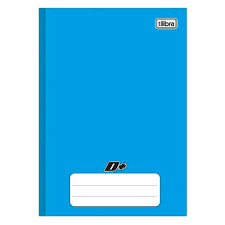 Caderno-Brochura-Tilibra-D--Capa-Dura-1-4-96-Folhas-Azul