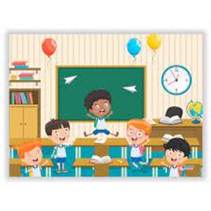 Caderno Brochura Capa Dura Meia Pauta 48 Folhas
