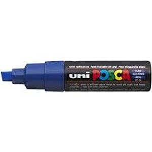 Caneta Posca Uni Ball Extra Board PC-8k Azul