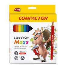 Lápis-de-Cor-Compactor-Maxx-Jumbo-Triangular-12-Cores