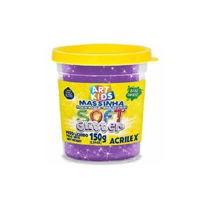 Massa Model Soft Glitter 150g Violeta