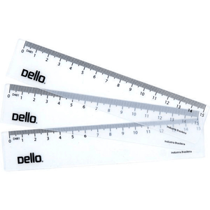 Régua 15cm Polipropileno Flexível - Dello