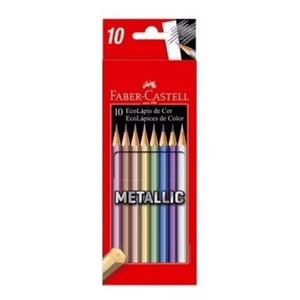 Lápis De Cor Metálico 10 Cores - Faber Castell