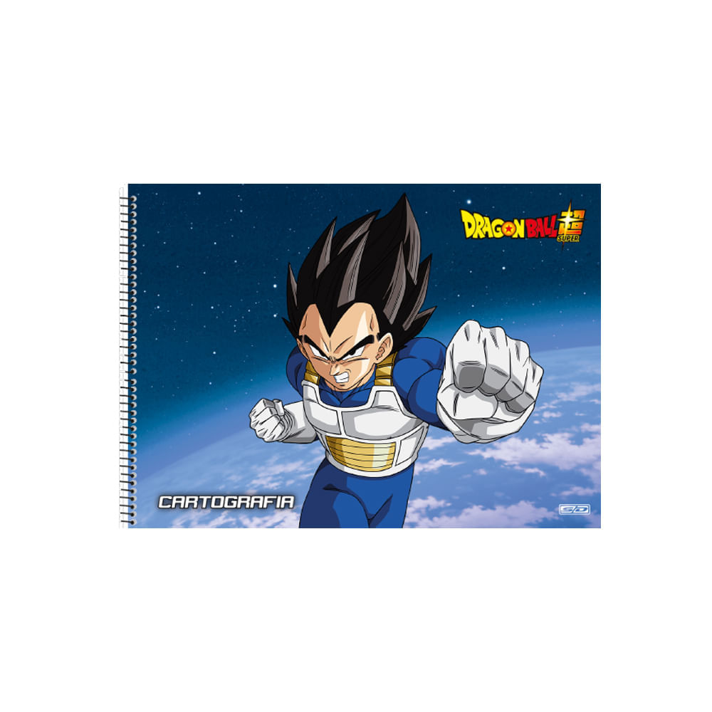 Caderno Cartografia Dragon Ball 60 Folhas São Domingos - nivalmix