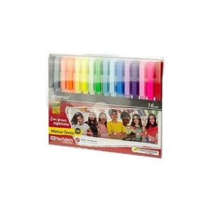 Marca Texto Up Youtubers Collection 16un 2-4mm - Newpen