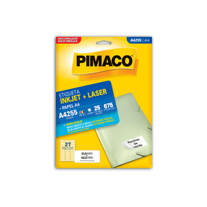 Etiq Pimaco A4255 675 Unid C/25fls