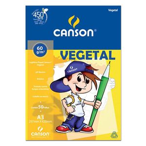 Papel Vegetal Escolar 63g A3 C/ 50fls Ca