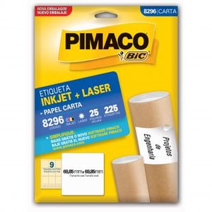 Etiq 8296 P/disquete 25 Unid C/2 Pimaco