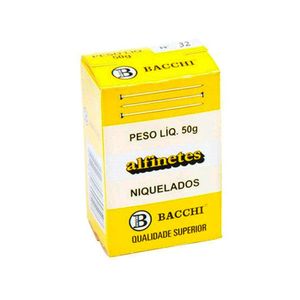 Alfinete Costura N32 Niquelado 50g - Bacchi