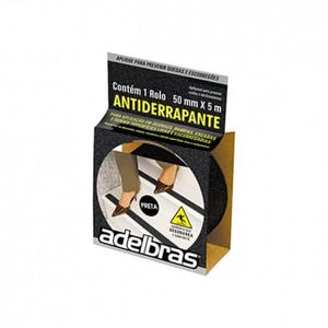 Fita Anti-derrapante 50x5 Preta Adelbras