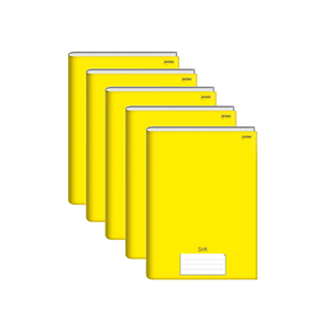 CADERNO BROCH. C/D UNIV. 96FLS STIFF AMARELO