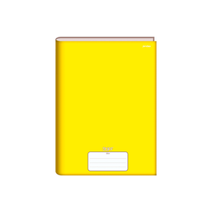 CADERNO BROCH. C/D 1/4  96FLS AMARELO STIFF 140X202MM