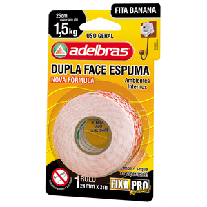 FITA ADESIVA 24X2 DUPLA FACE ESPUMA FIXA PRO R.0816000003