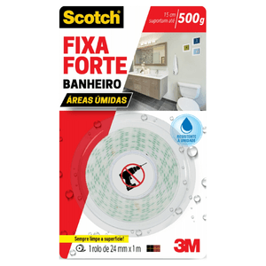 FITA DUPLA FACE FIXA FORTE BANHEIRO 24MMX1 5M HB004488316